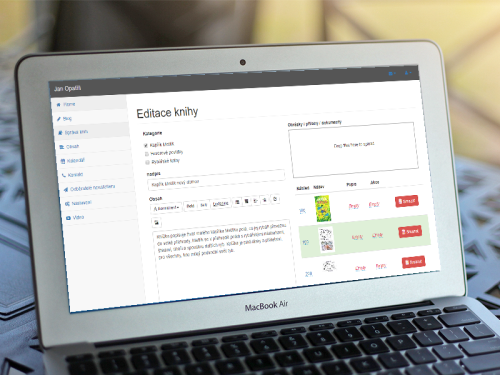 Jan Opatřil webové stránky - backend